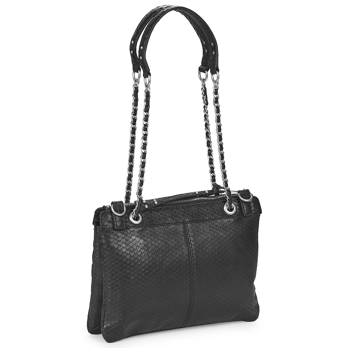 Borsa a tracolla Donna Ikks 1440 REPORTER SNAKE Nero