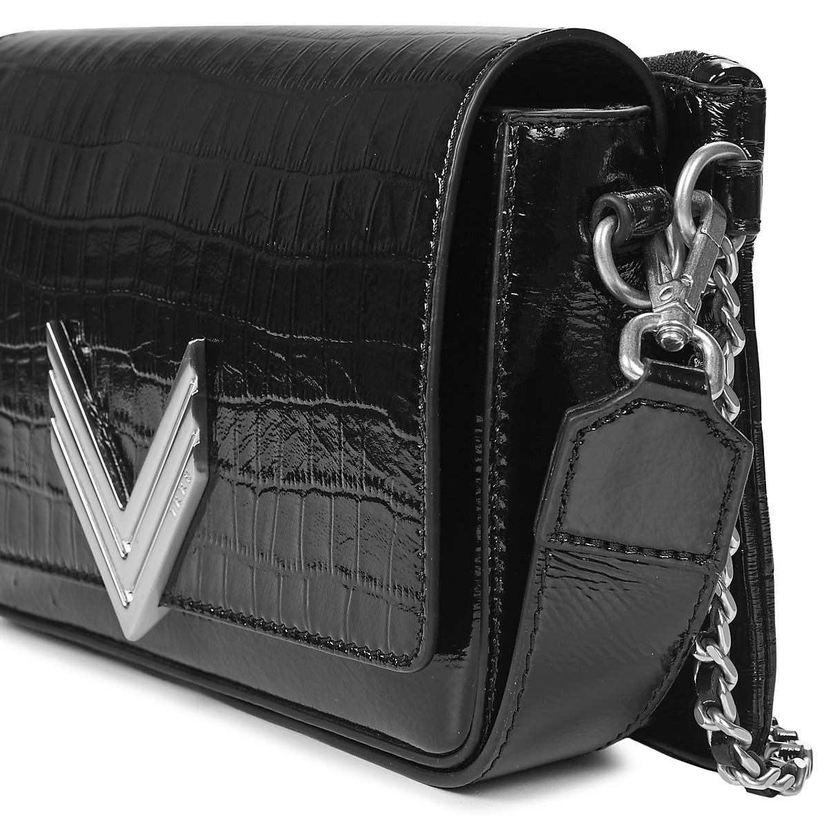 Borsa a tracolla Donna Ikks 111 VARNISH Nero