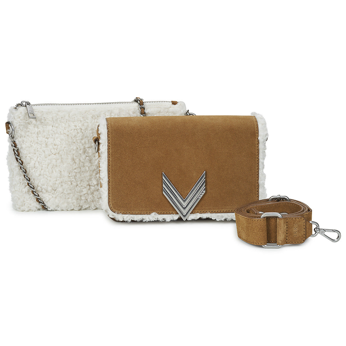 Borsa a tracolla Donna Ikks 111 SHEARLING Beige