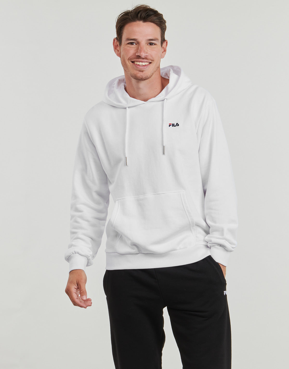 Felpa Uomo Fila  BENGEL REGULAR HOODY  Bianco