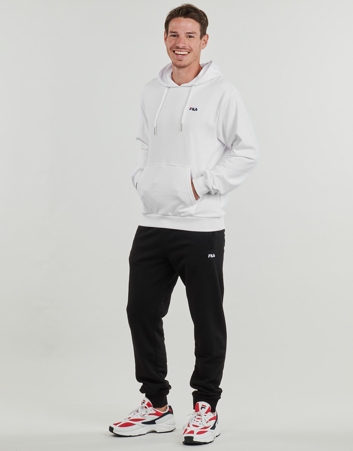 Felpa Uomo Fila  BENGEL REGULAR HOODY  Bianco