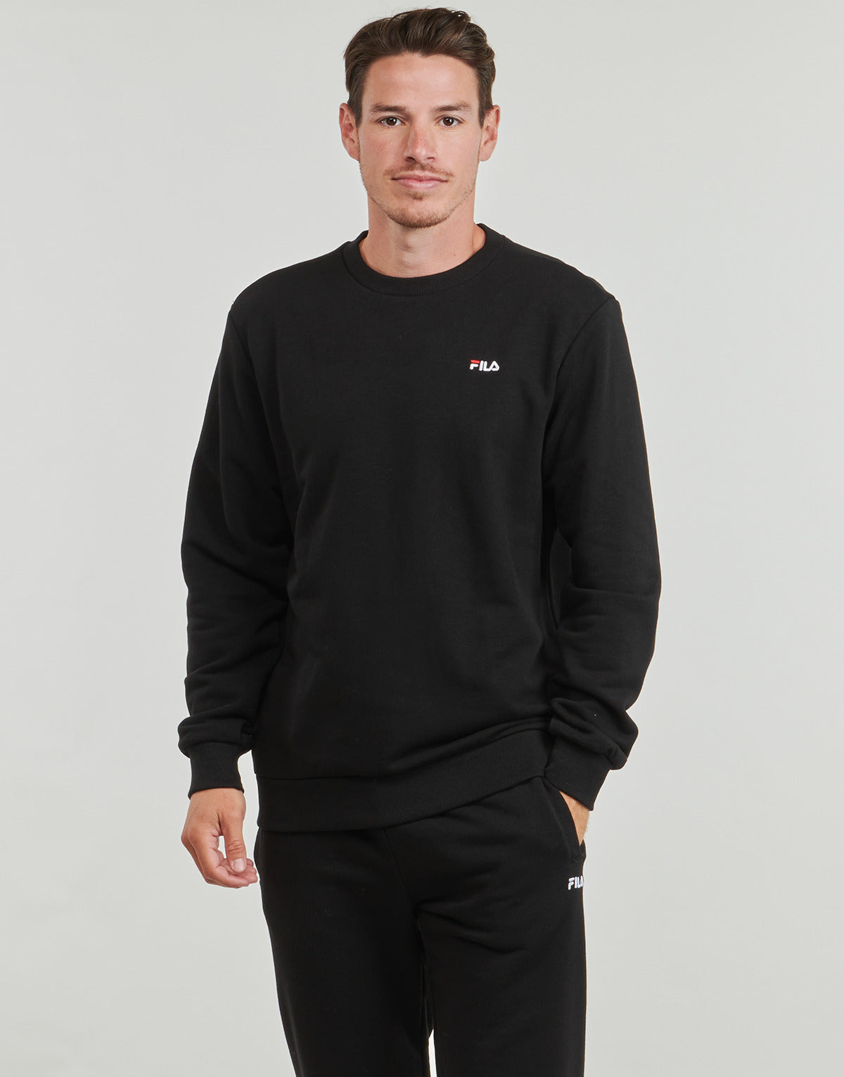 Felpa Uomo Fila  BRUSTEM CREW SWEAT  Nero