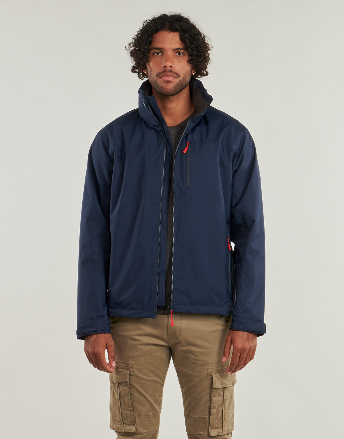 Giubbotto Uomo Helly Hansen CREW HOODED MIDLAYER JACKET 2 Marine