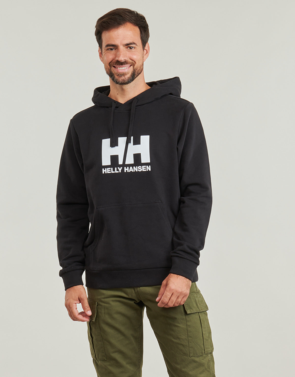 Felpa Uomo Helly Hansen HH LOGO HOODIE 2.0 Nero