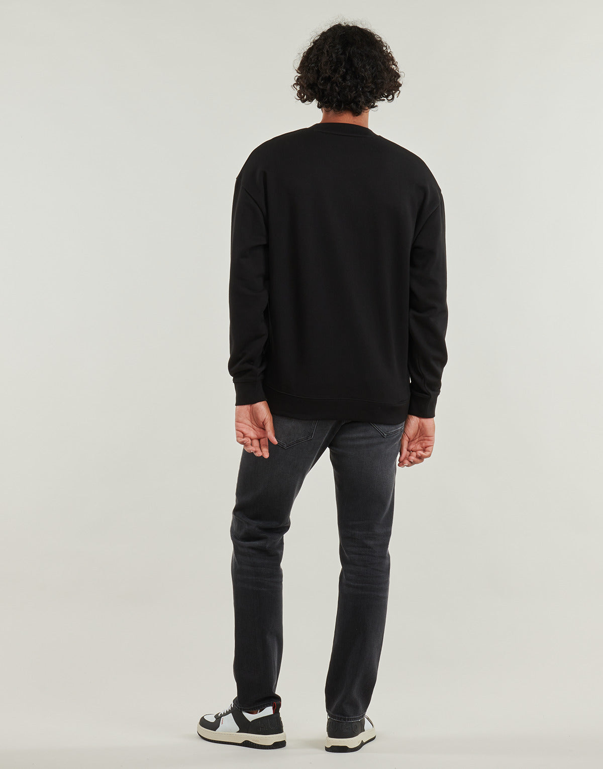 Felpa Uomo HUGO Dlogonty Nero