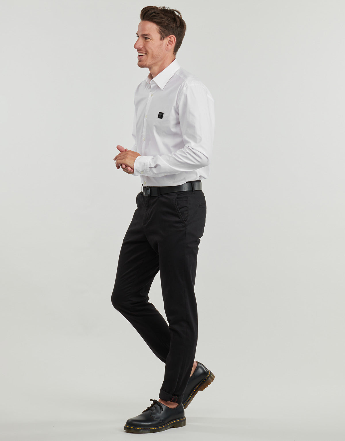 Camicia a maniche lunghe Uomo HUGO Ermo Bianco