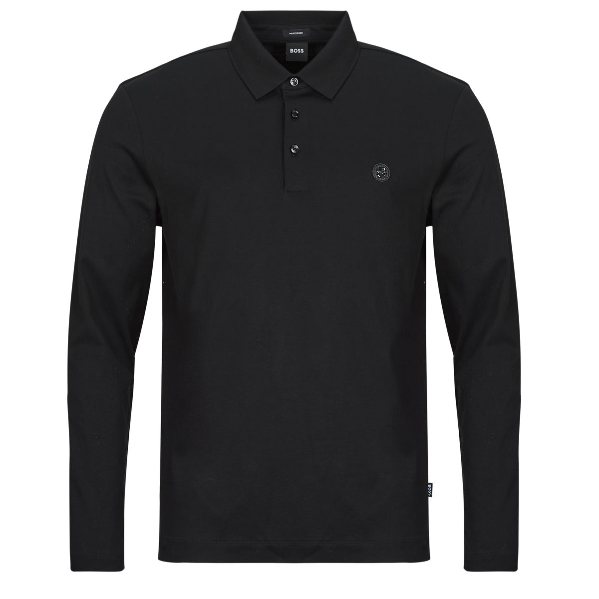 Polo maniche lunghe Uomo BOSS C-Paley 01 Nero