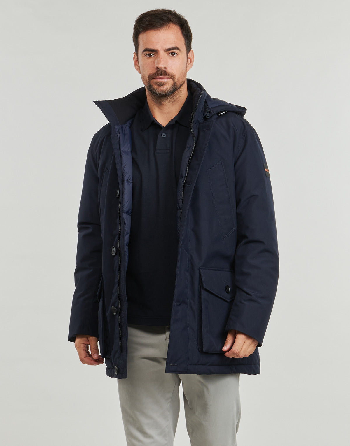 Parka Uomo BOSS Osiass Blu
