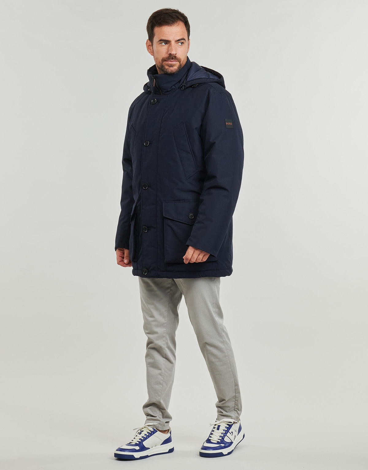 Parka Uomo BOSS Osiass Blu