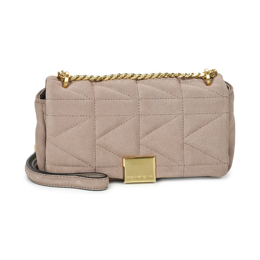 Borsa a tracolla Donna Karl Lagerfeld  K/KUILT SP SM CROSSBODY NUBUCK  Beige