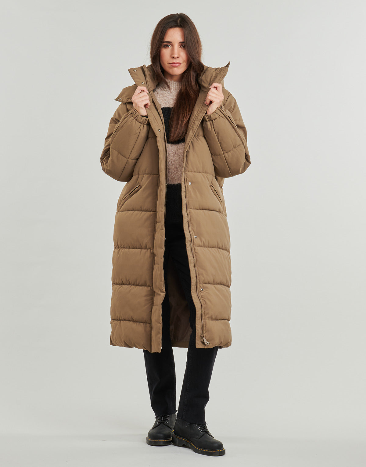 Piumino Donna JDY JDYFLOTTE Kaki