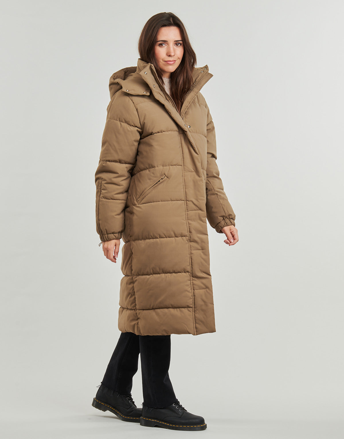 Piumino Donna JDY JDYFLOTTE Kaki