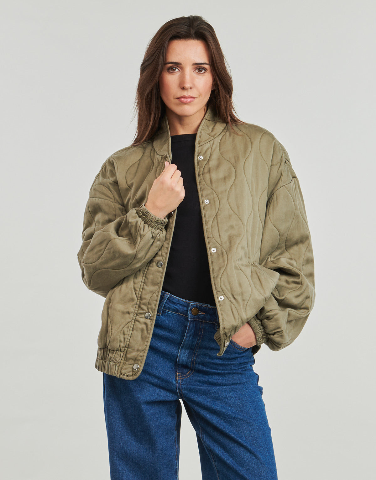 Giubbotto Donna Noisy May NMDAZZEL Kaki