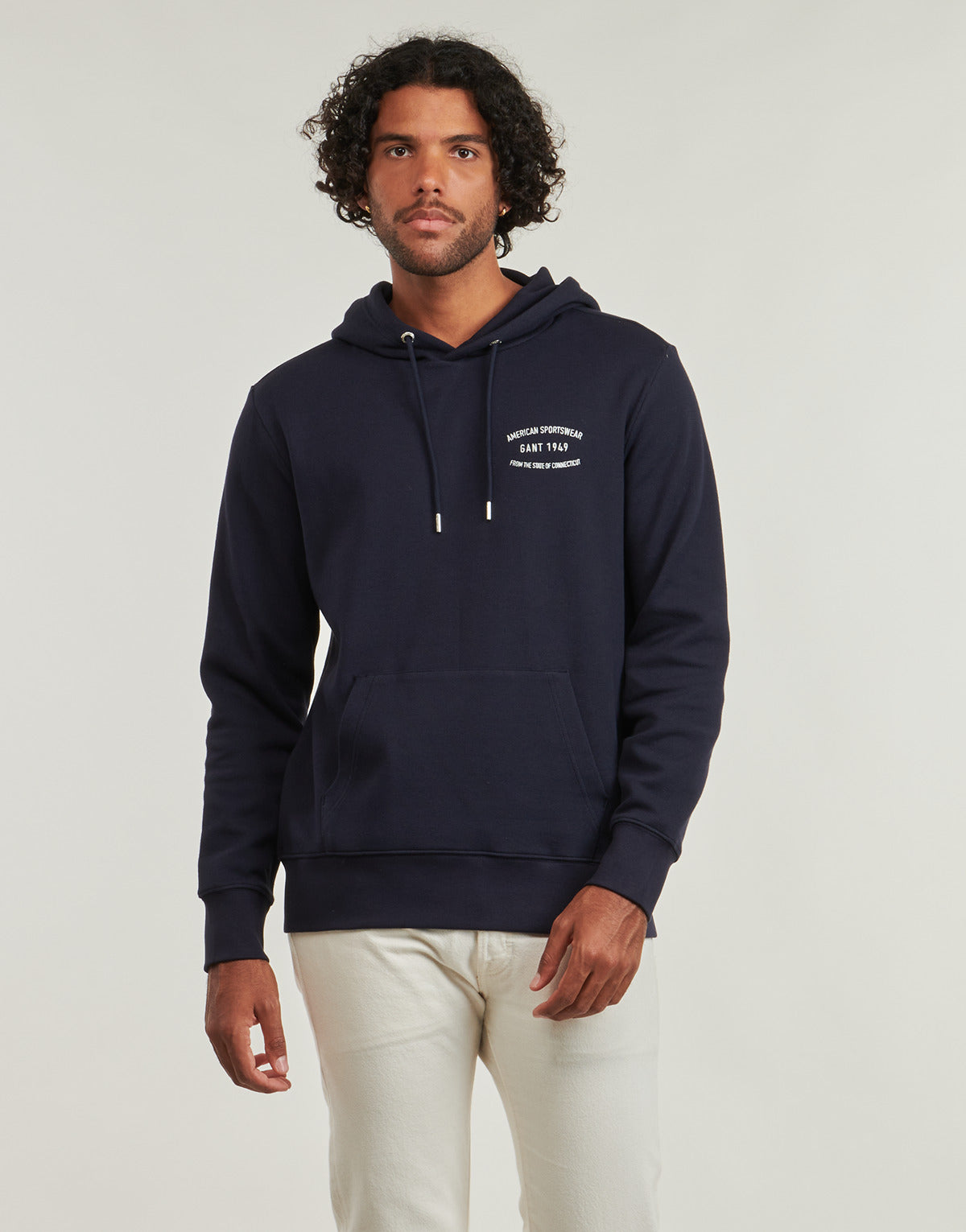 Felpa Uomo Gant SMALL GRAPHIC SWEAT HOODIE Marine