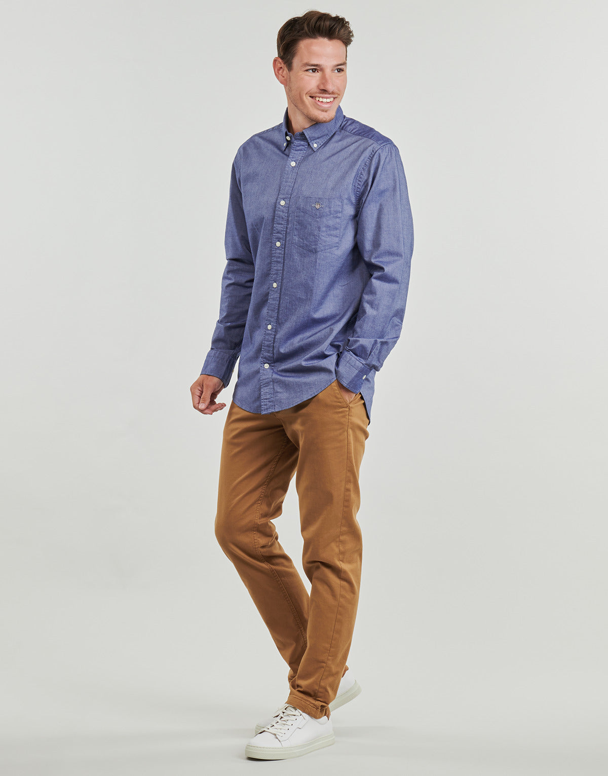 Camicia a maniche lunghe Uomo Gant REG OXFORD SHIRT Marine