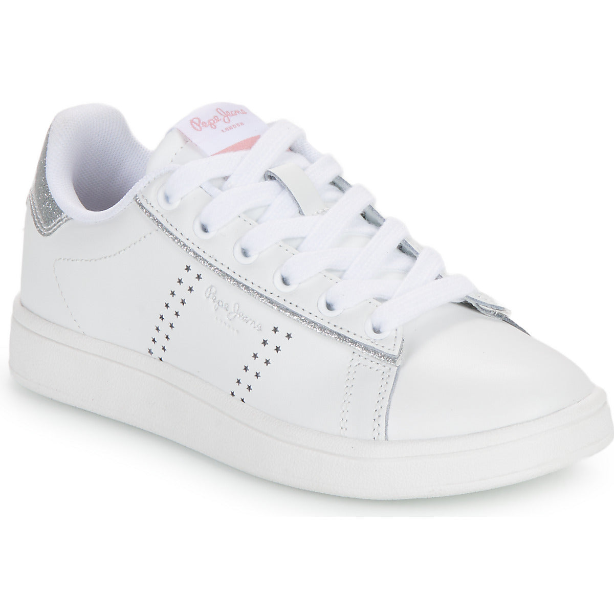 Scarpe bambini ragazza Pepe jeans  PLAYER GLOW G  Bianco