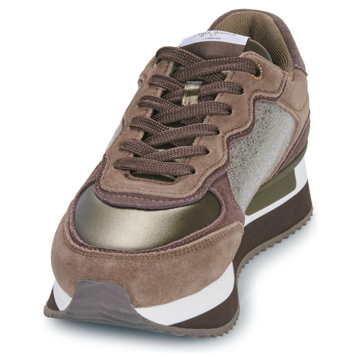 Sneakers basse Donna Pepe jeans RUSPER STARS Marrone