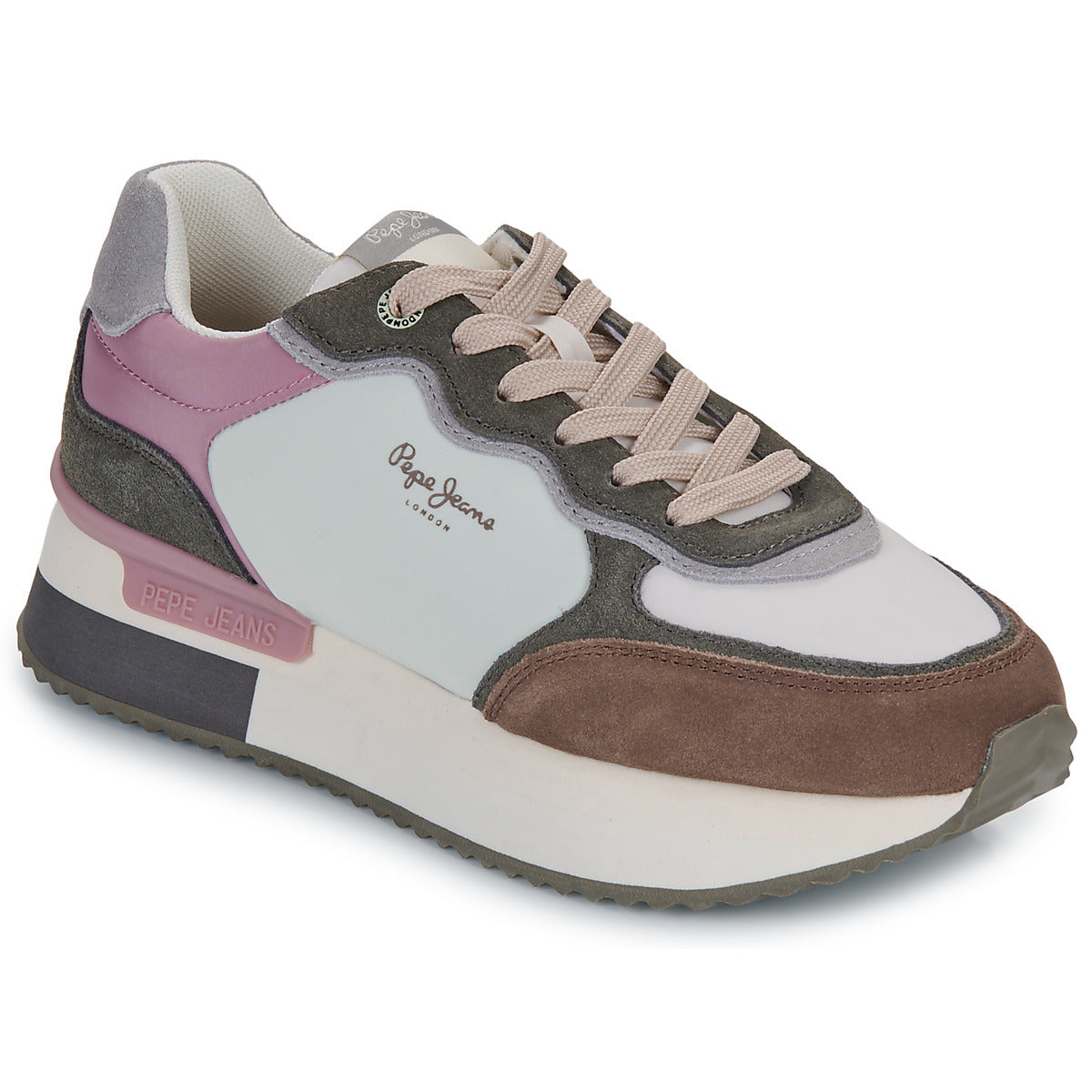 Sneakers basse Donna Pepe jeans RUSPER MANIA Beige