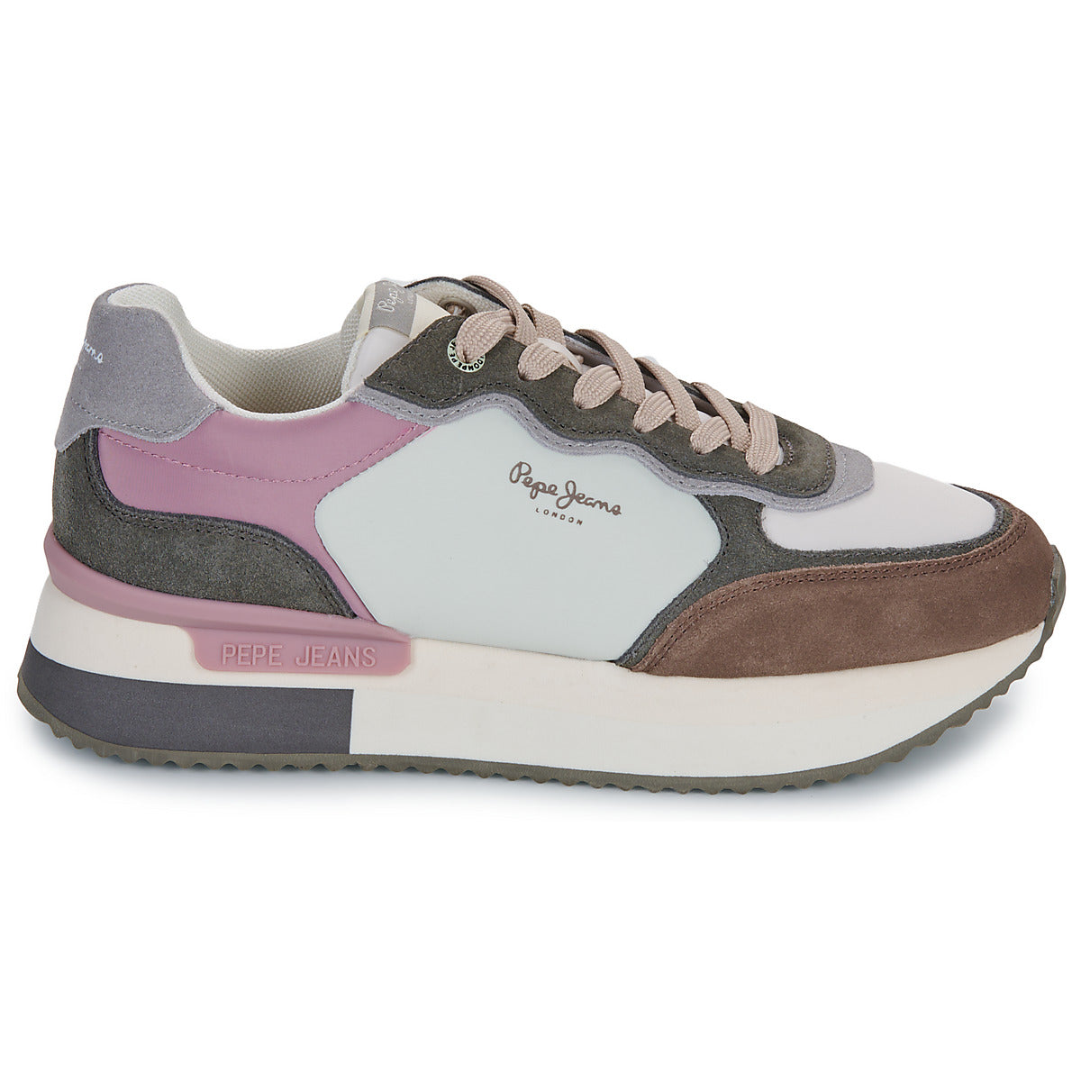 Sneakers basse Donna Pepe jeans RUSPER MANIA Beige