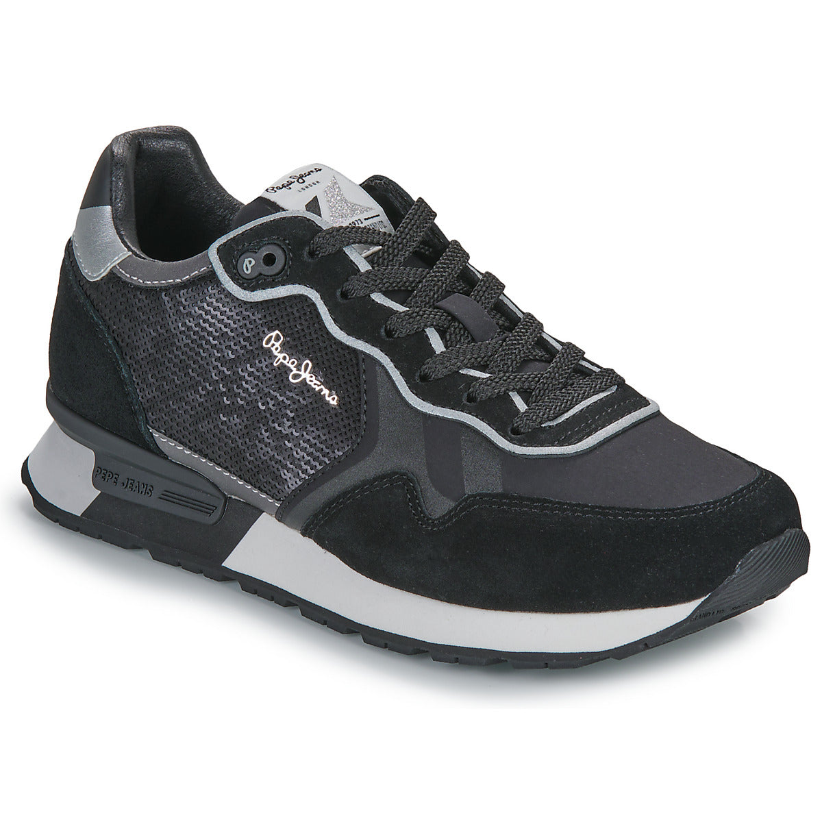 Sneakers basse Donna Pepe jeans BRIT SEQUINS W Nero