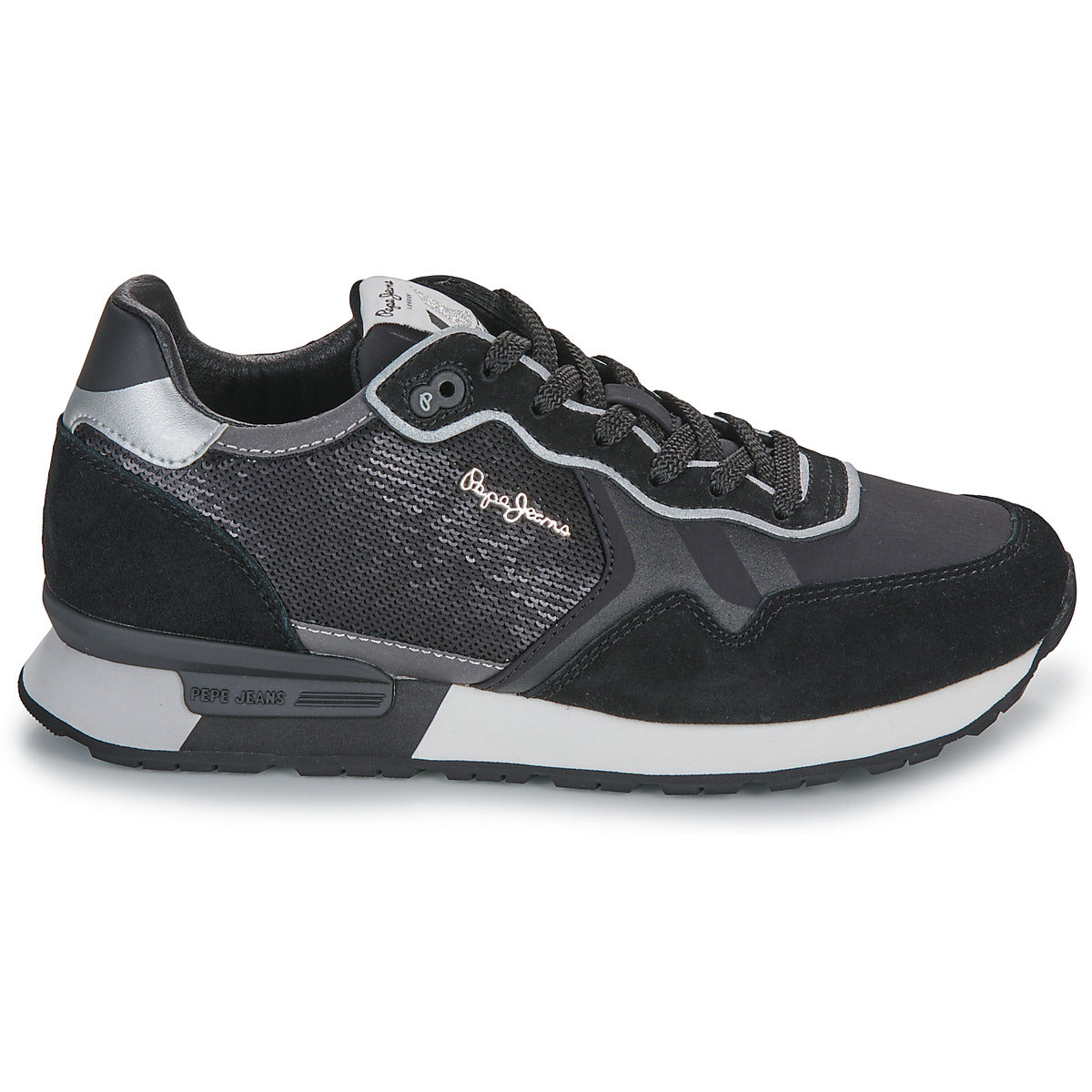 Sneakers basse Donna Pepe jeans BRIT SEQUINS W Nero