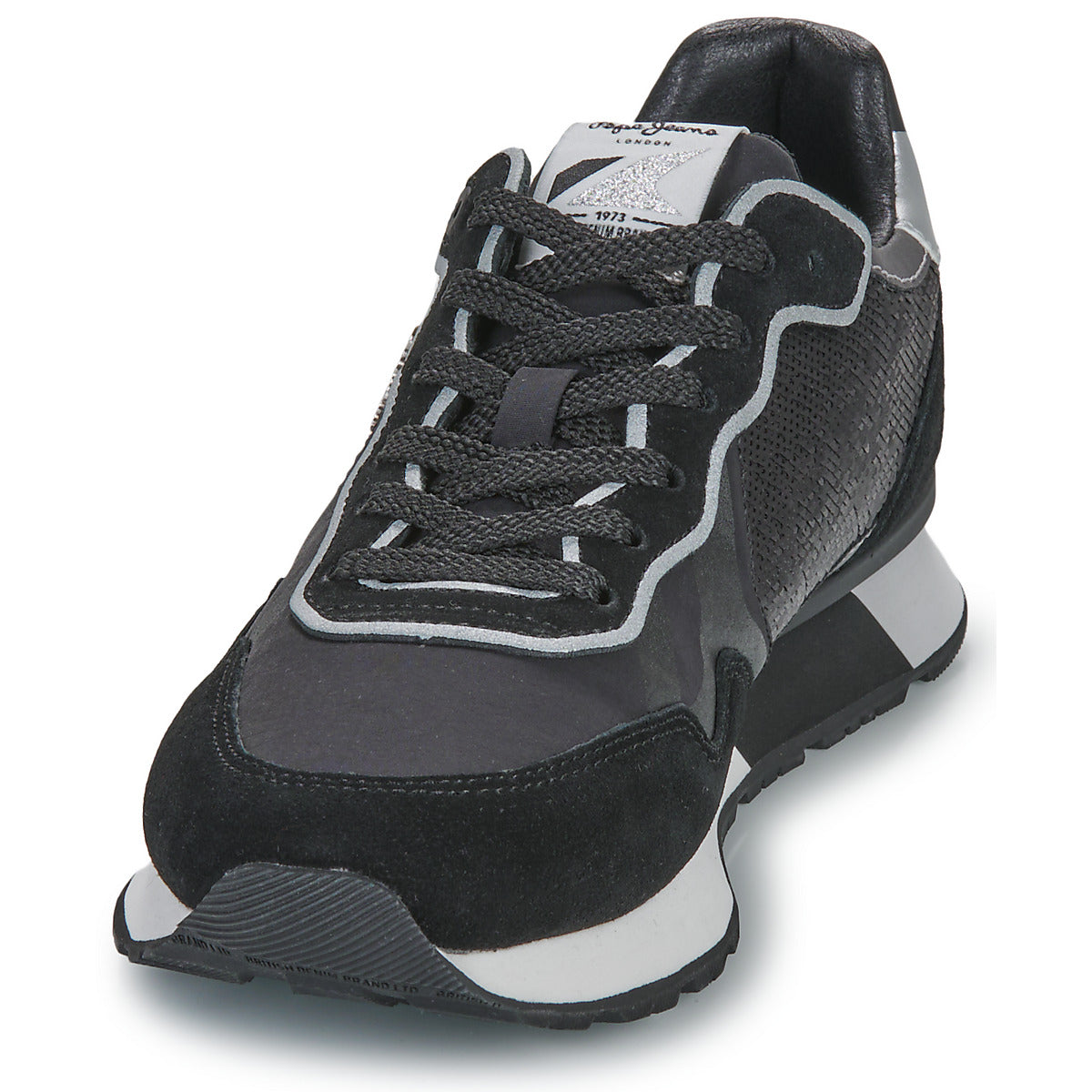 Sneakers basse Donna Pepe jeans BRIT SEQUINS W Nero