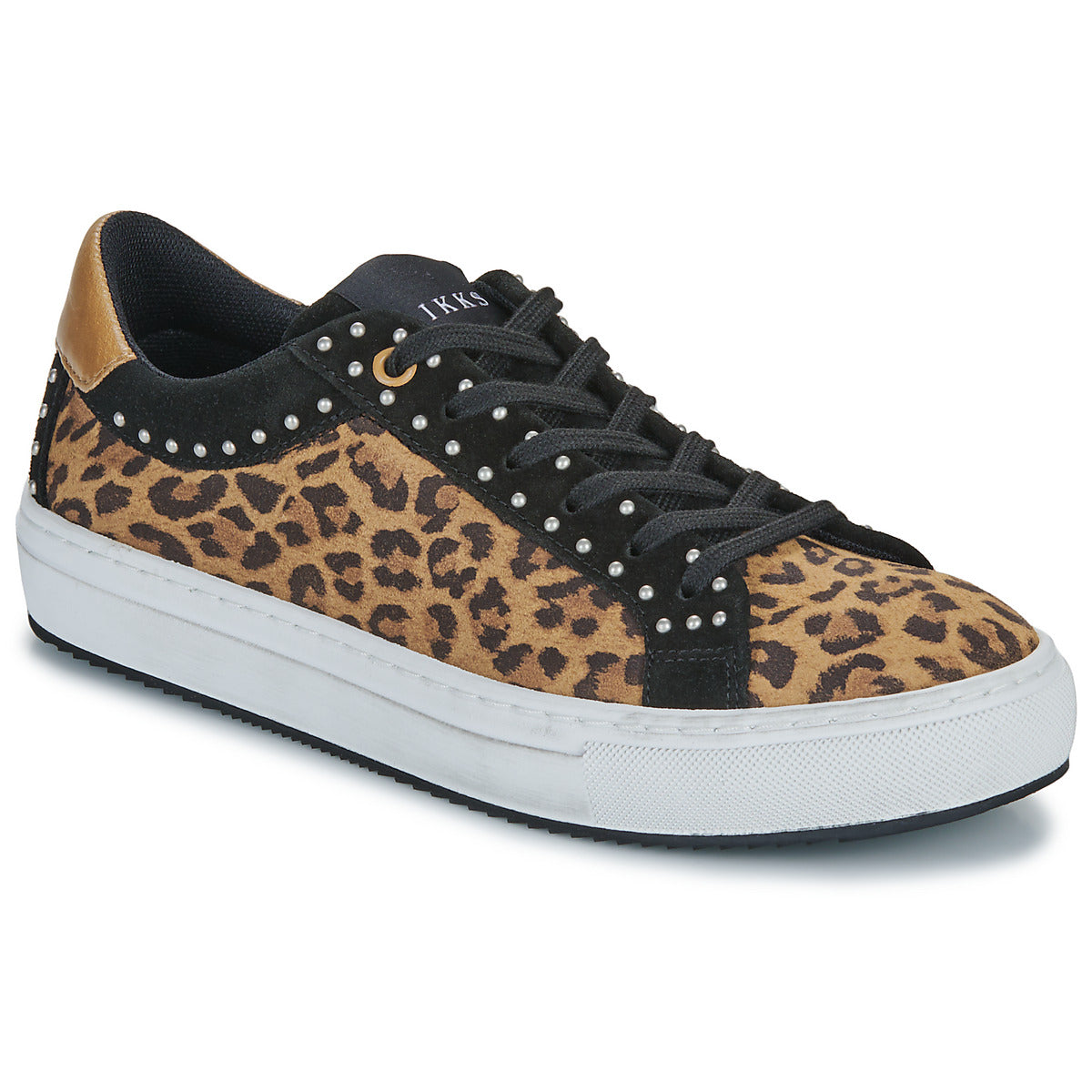Sneakers basse Donna Ikks SNEAKERS LEOPAR Marrone