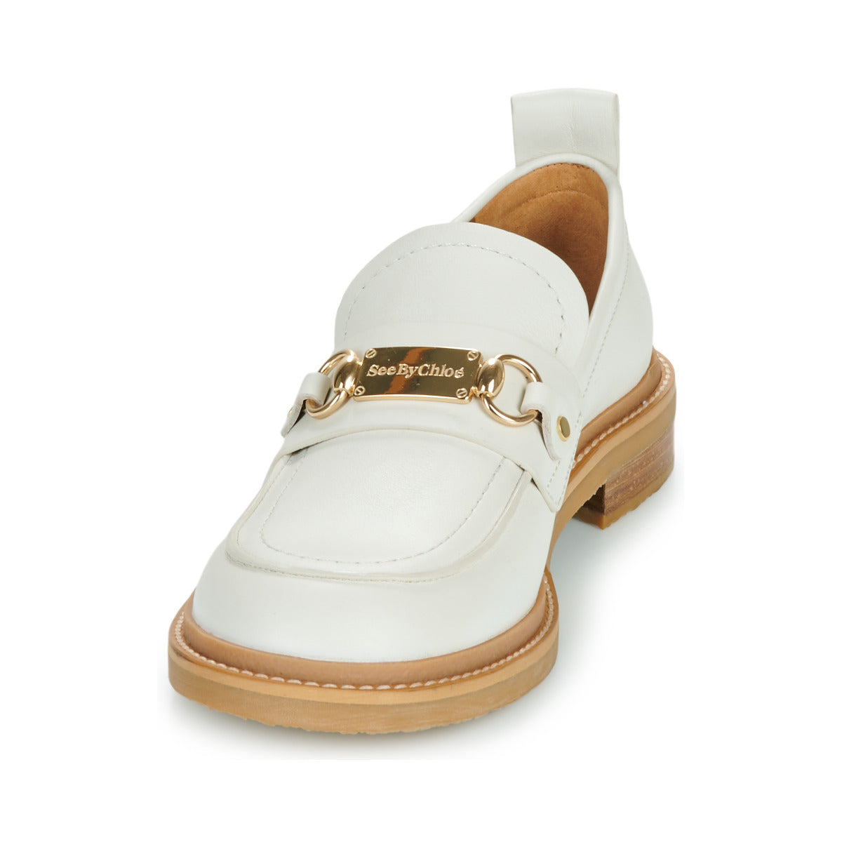 Scarpe Donna See by Chloé  SIGNATURE 1 LOAFER  Beige