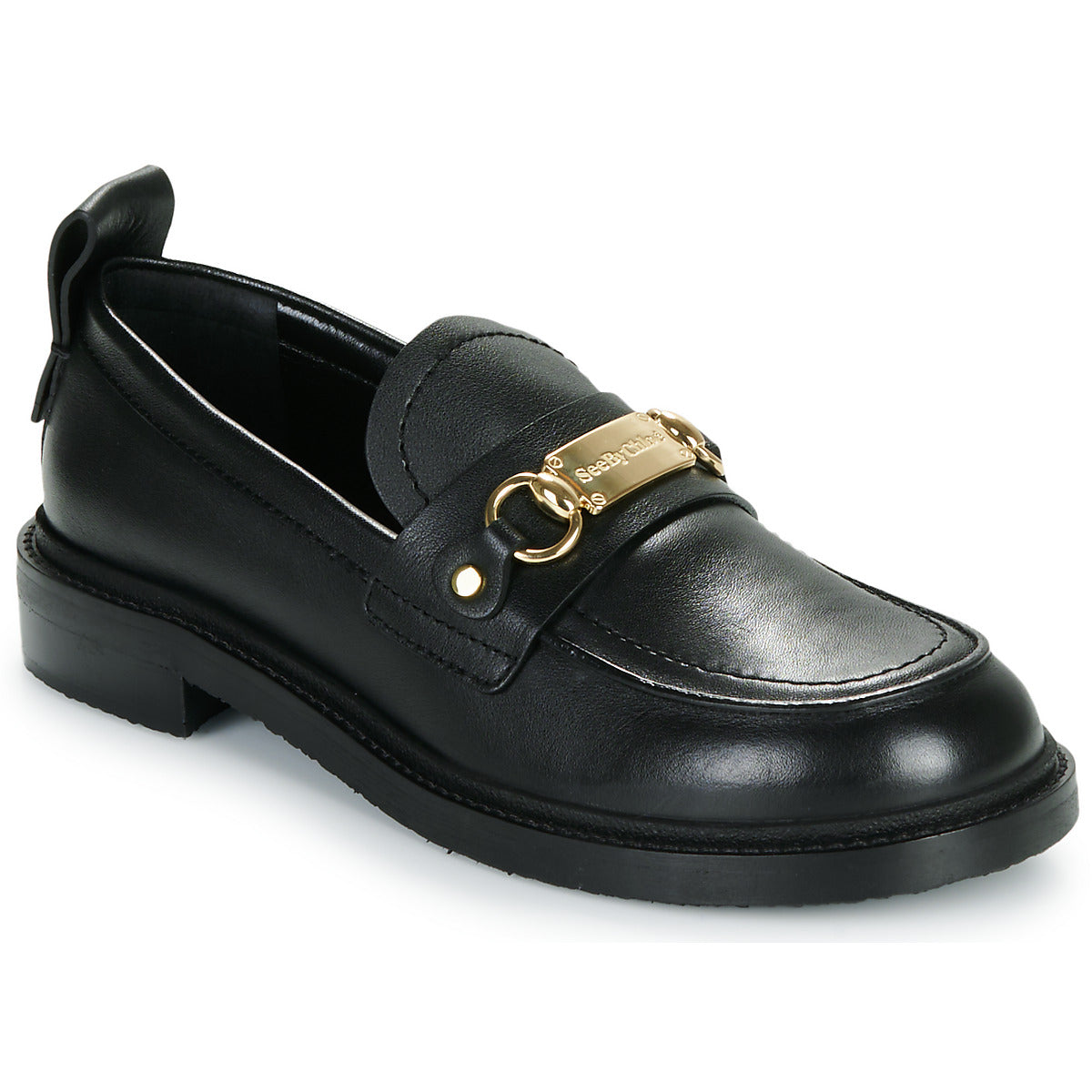 Scarpe Donna See by Chloé  SIGNATURE 1 LOAFER  Nero