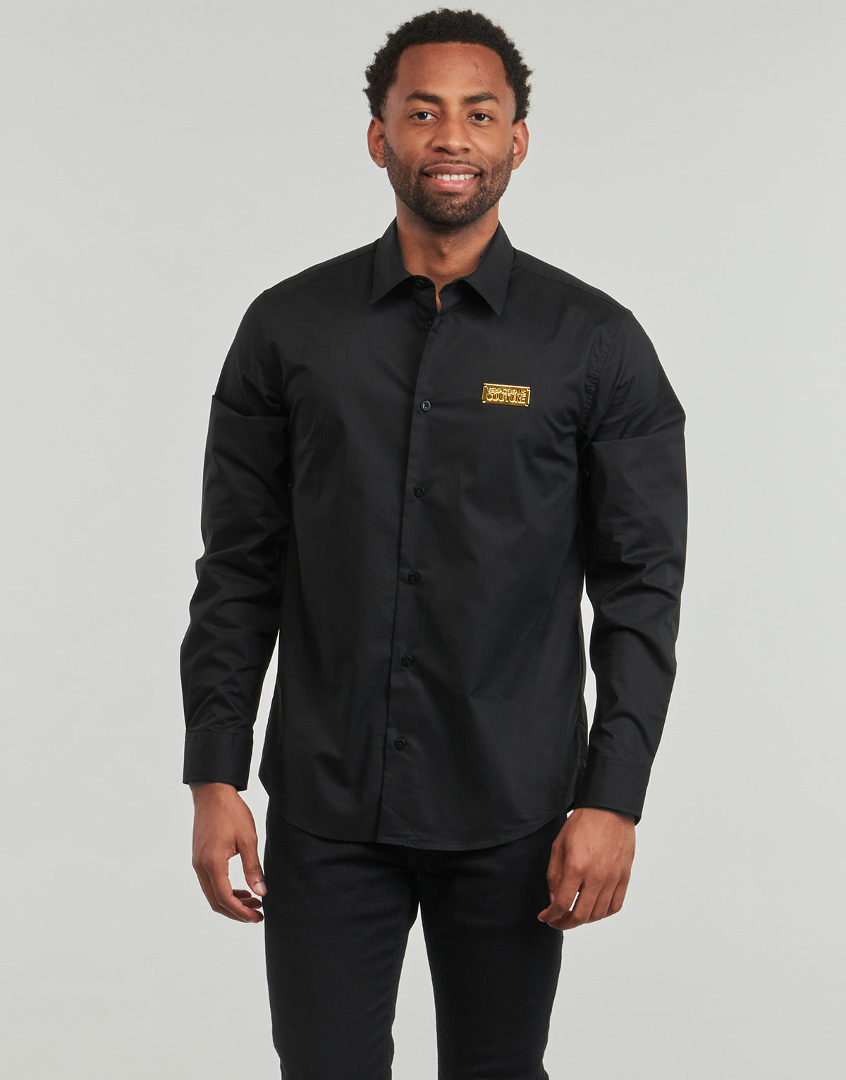 Camicia a maniche lunghe Uomo Versace Jeans Couture CAMICIA77GALYR1 Nero