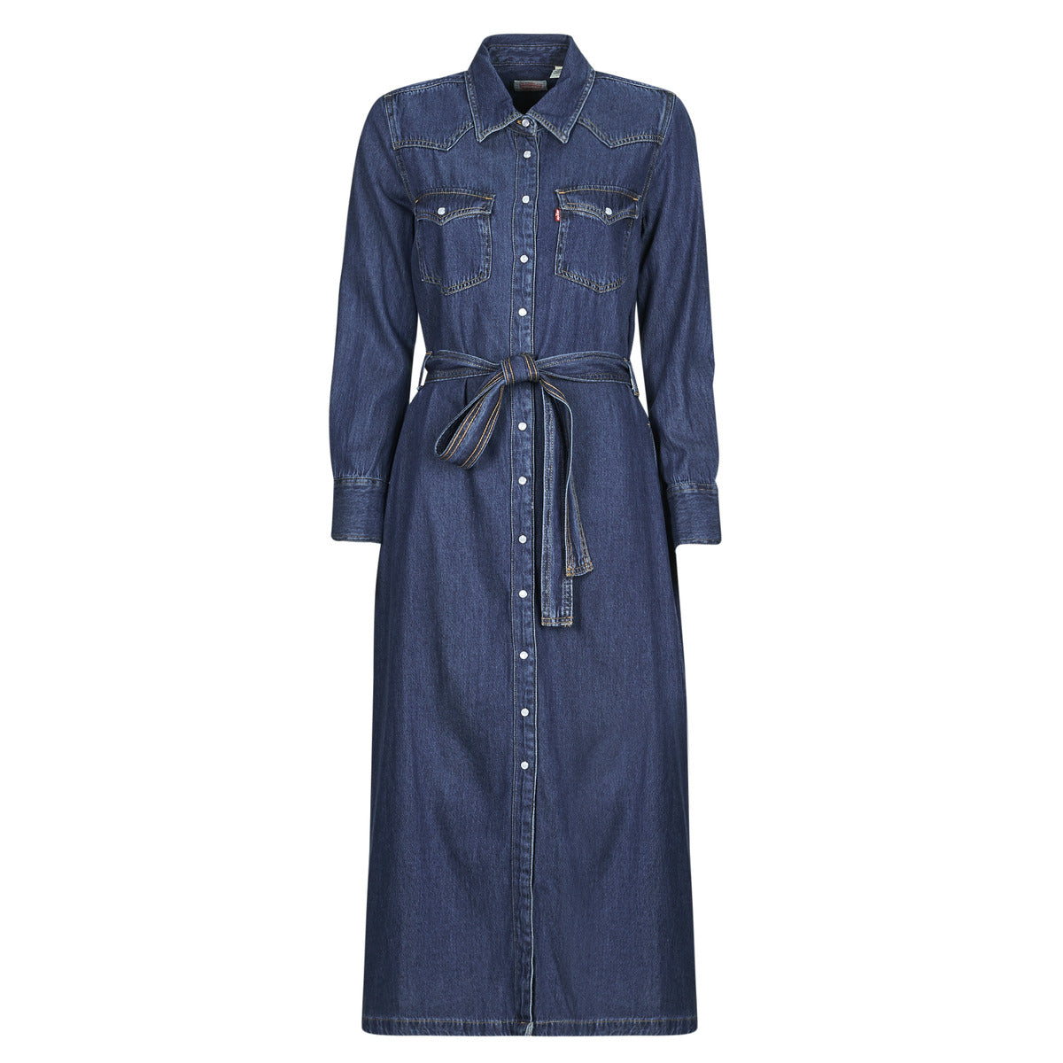 Abito lungo Donna Levis QUINNEY DENIM DRESS Blu