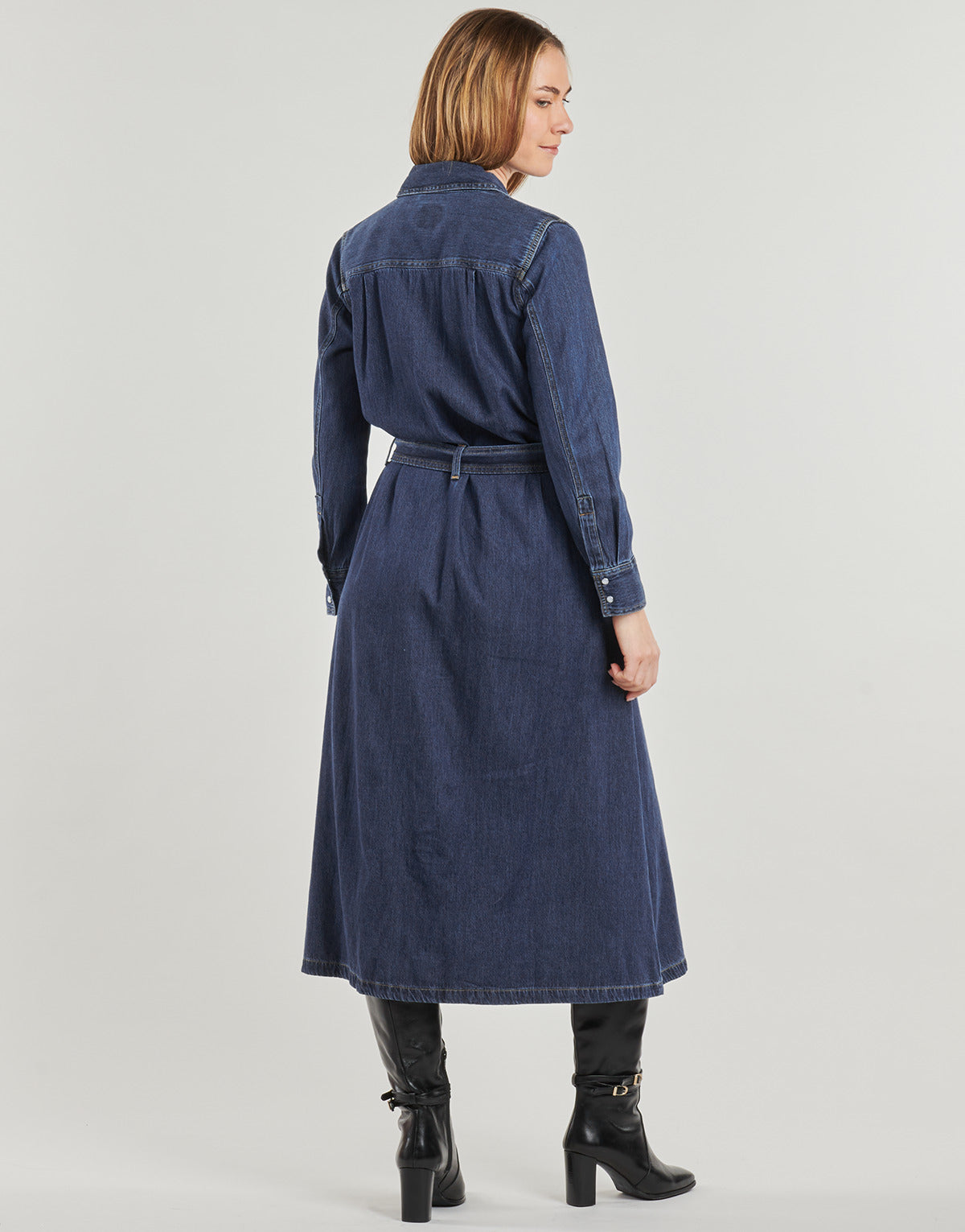 Abito lungo Donna Levis QUINNEY DENIM DRESS Blu