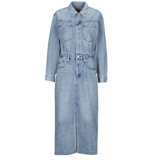 Abito lungo Donna Levis  WESTERN DENIM MIDI DRESS  Blu