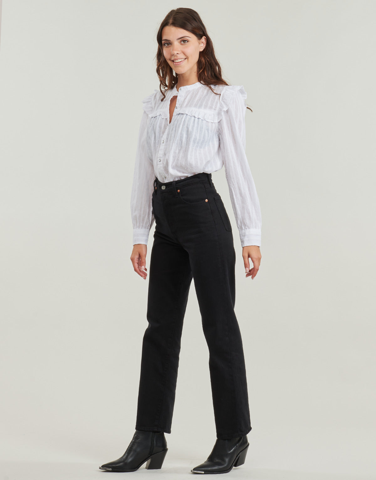 Camicetta Donna Levis GIANNA LS BLOUSE Bianco