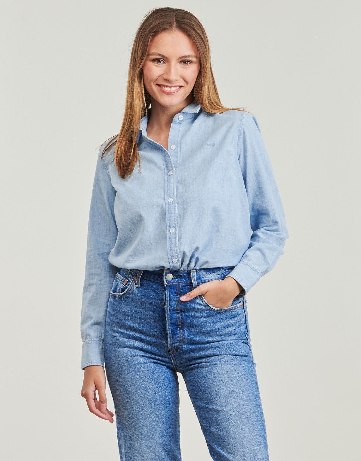 Camicia Donna Levis THE CLASSIC BW SHIRT Blu
