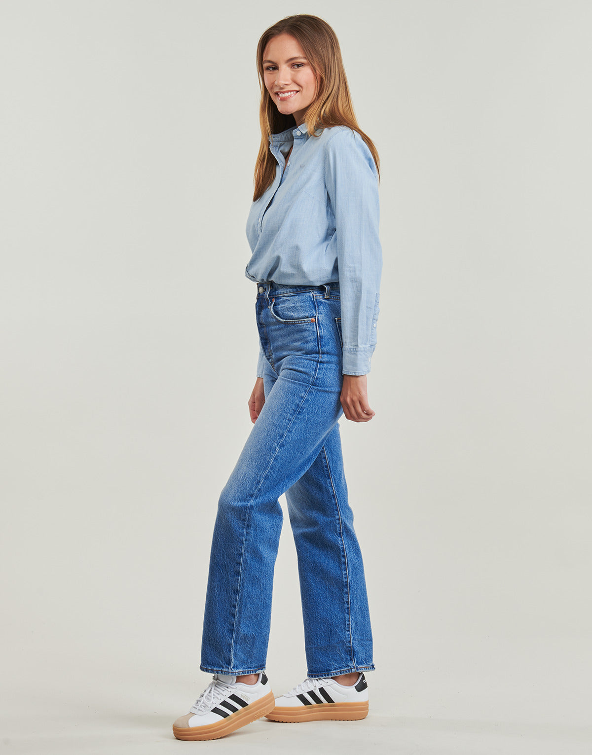 Camicia Donna Levis THE CLASSIC BW SHIRT Blu
