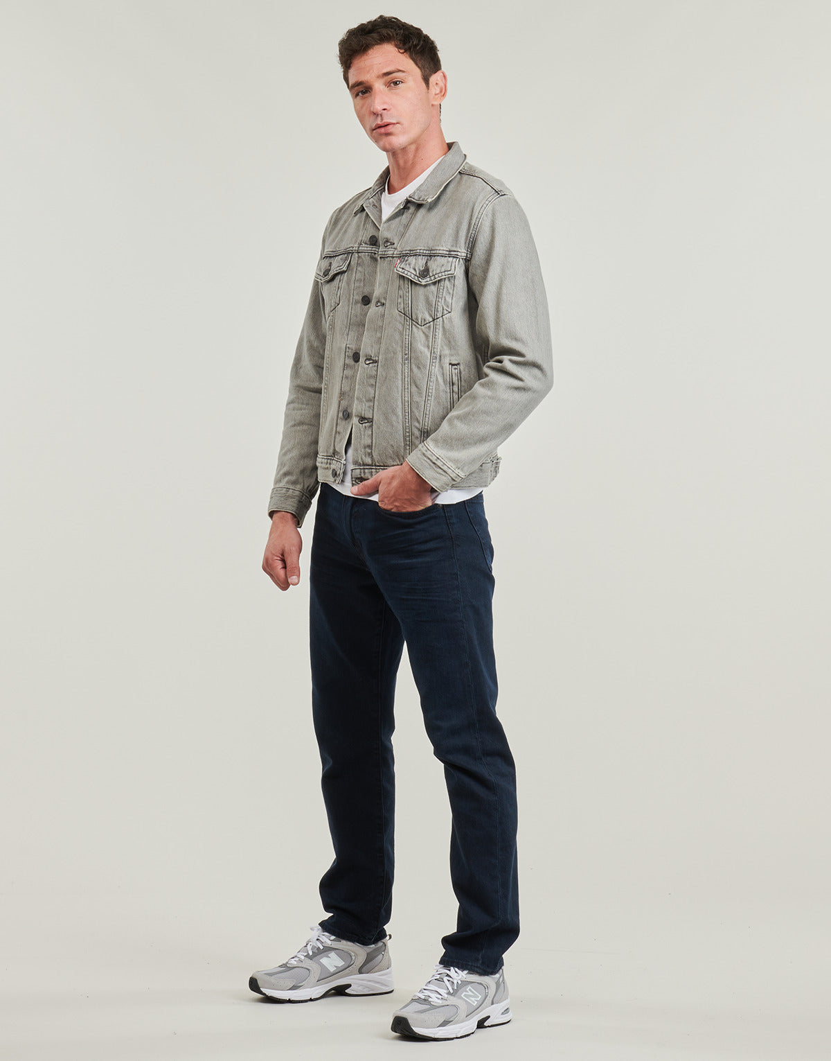 Giacca in jeans Uomo Levis THE TRUCKER JACKET Grigio