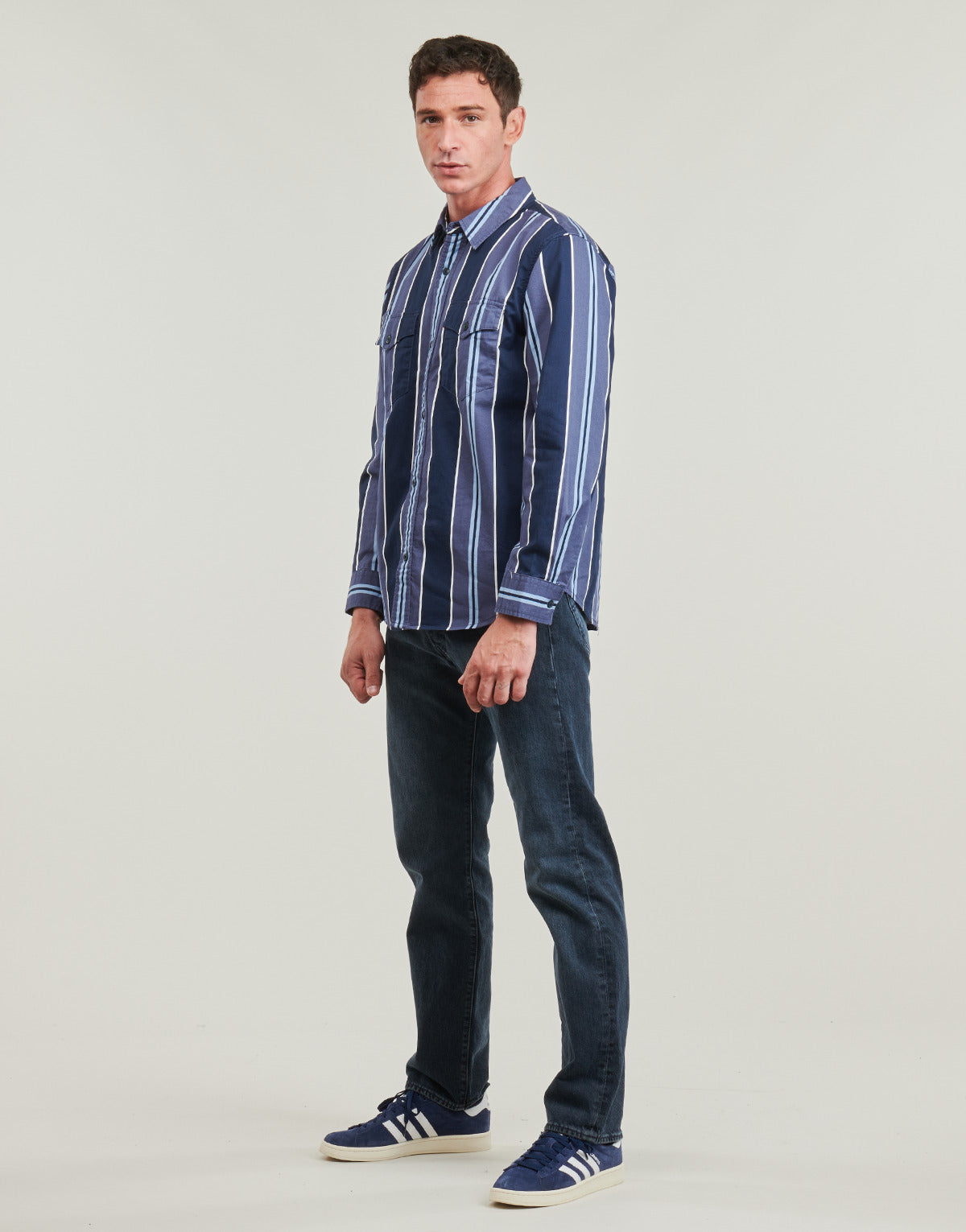 Camicia a maniche lunghe Uomo Levis RELAXED FIT WESTERN Marine