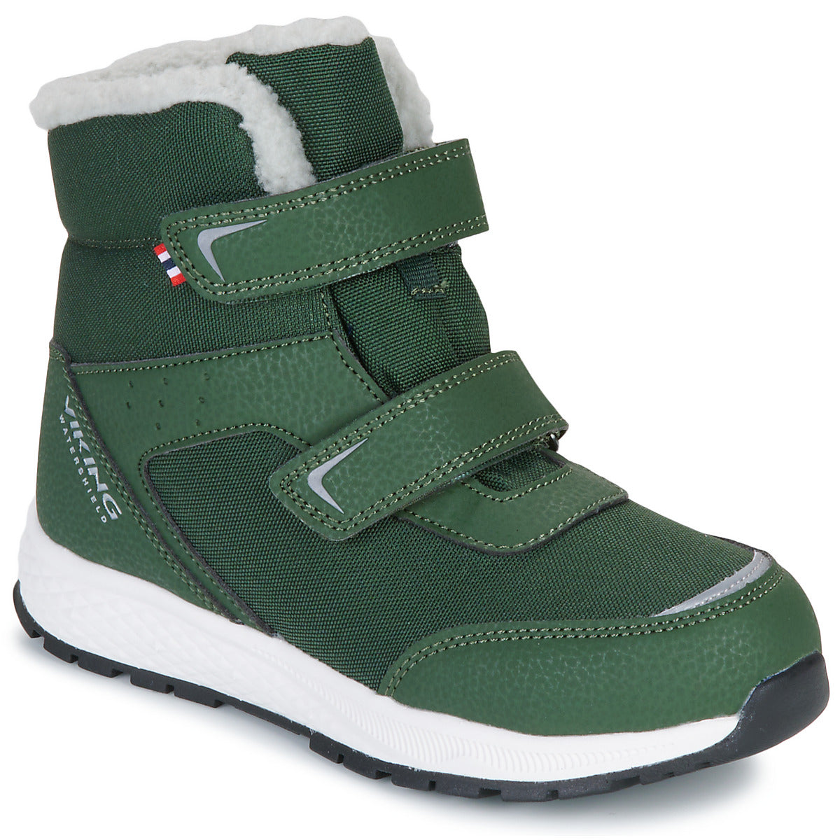 Scarpe bambini ragazzo VIKING FOOTWEAR  EQUIP Warm Waterproof 2V  Verde