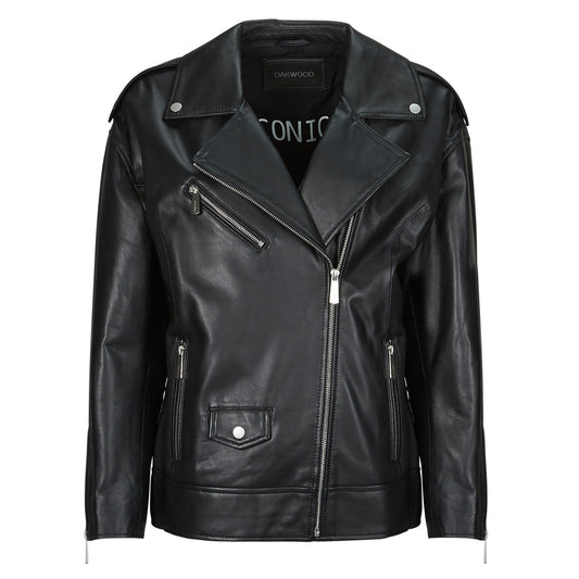 Giacca in pelle Donna Oakwood DREW Nero