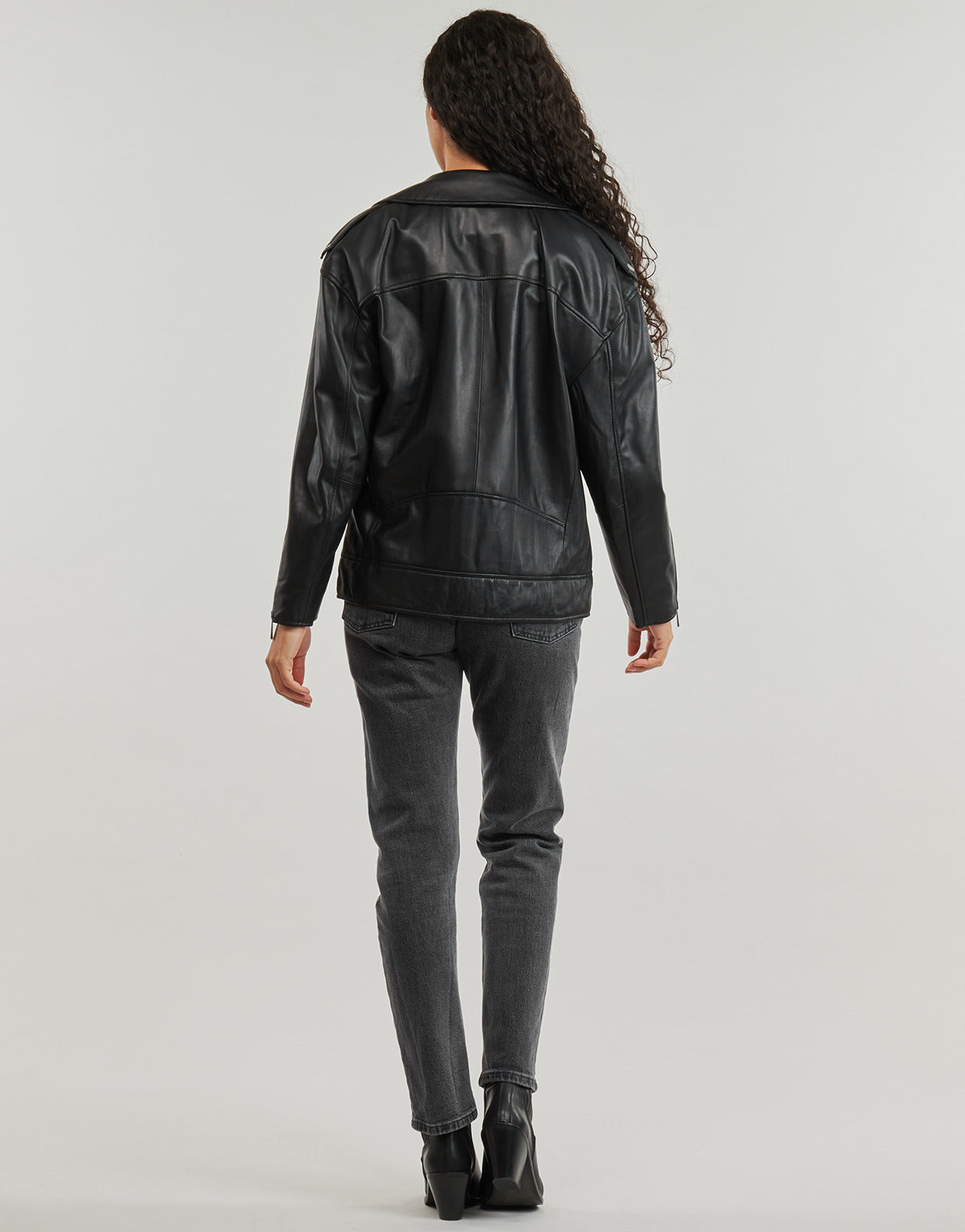 Giacca in pelle Donna Oakwood DREW Nero