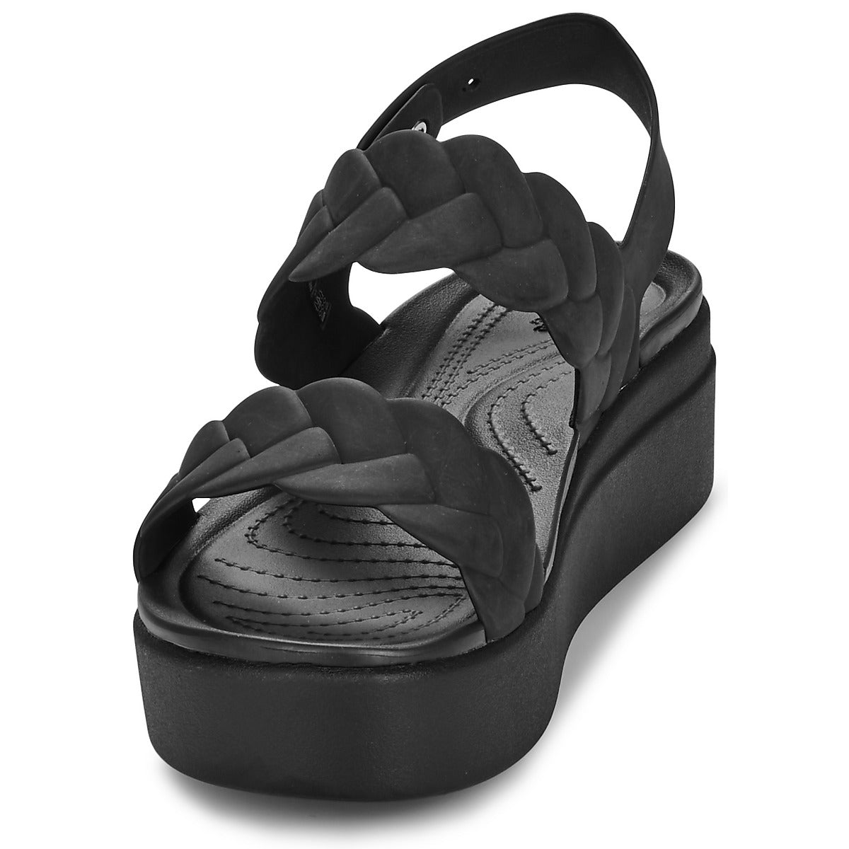 Sandali Donna Crocs  Brooklyn Woven Upper LW  Nero