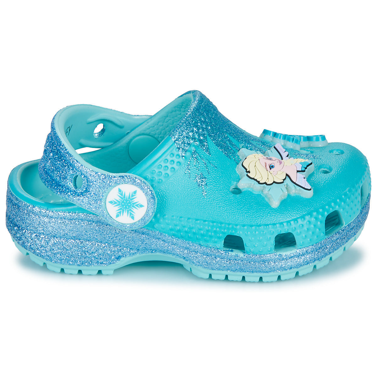 Scarpe bambini ragazza Crocs Frozen Elsa Classic Clog T Blu