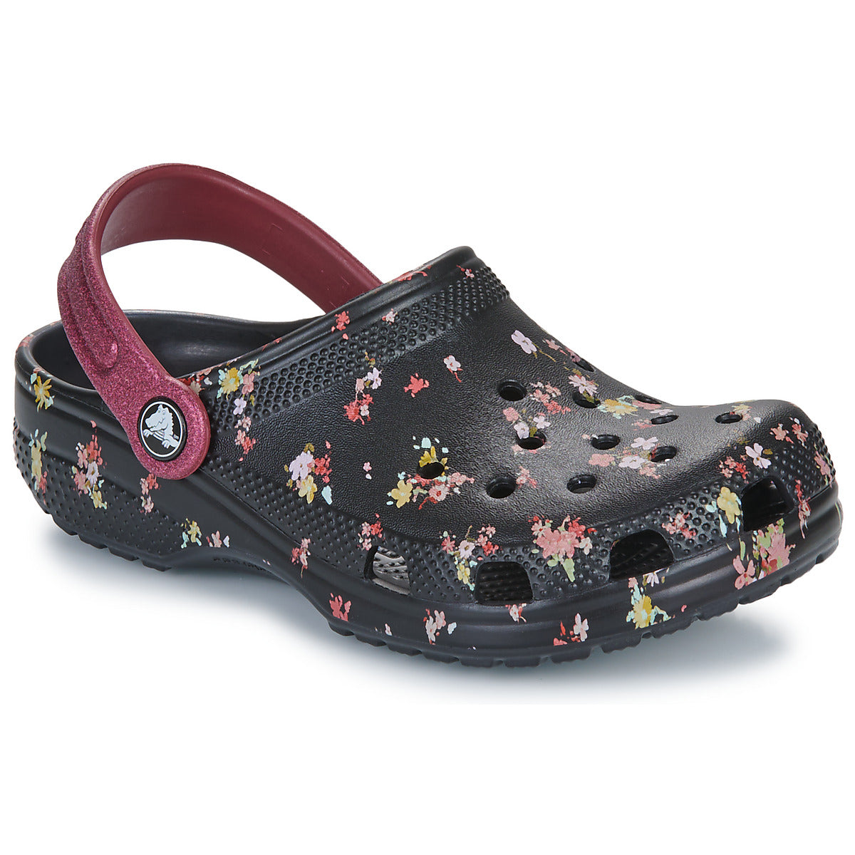 Scarpe bambini ragazza Crocs Classic Ditsy Floral Clog K Nero