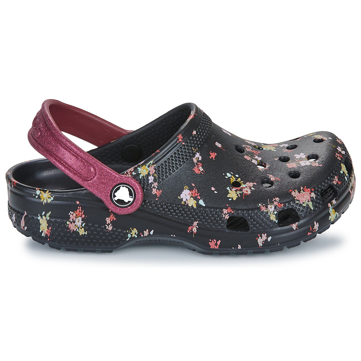 Scarpe bambini ragazza Crocs Classic Ditsy Floral Clog K Nero