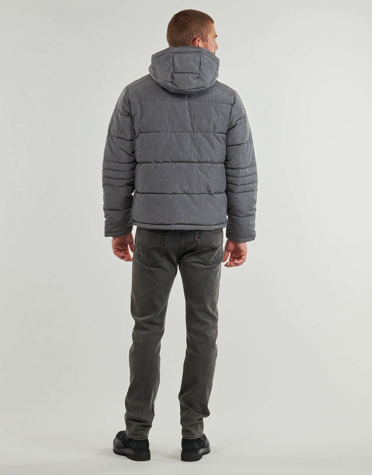Piumino Uomo Jack & Jones JJBUILD Grigio