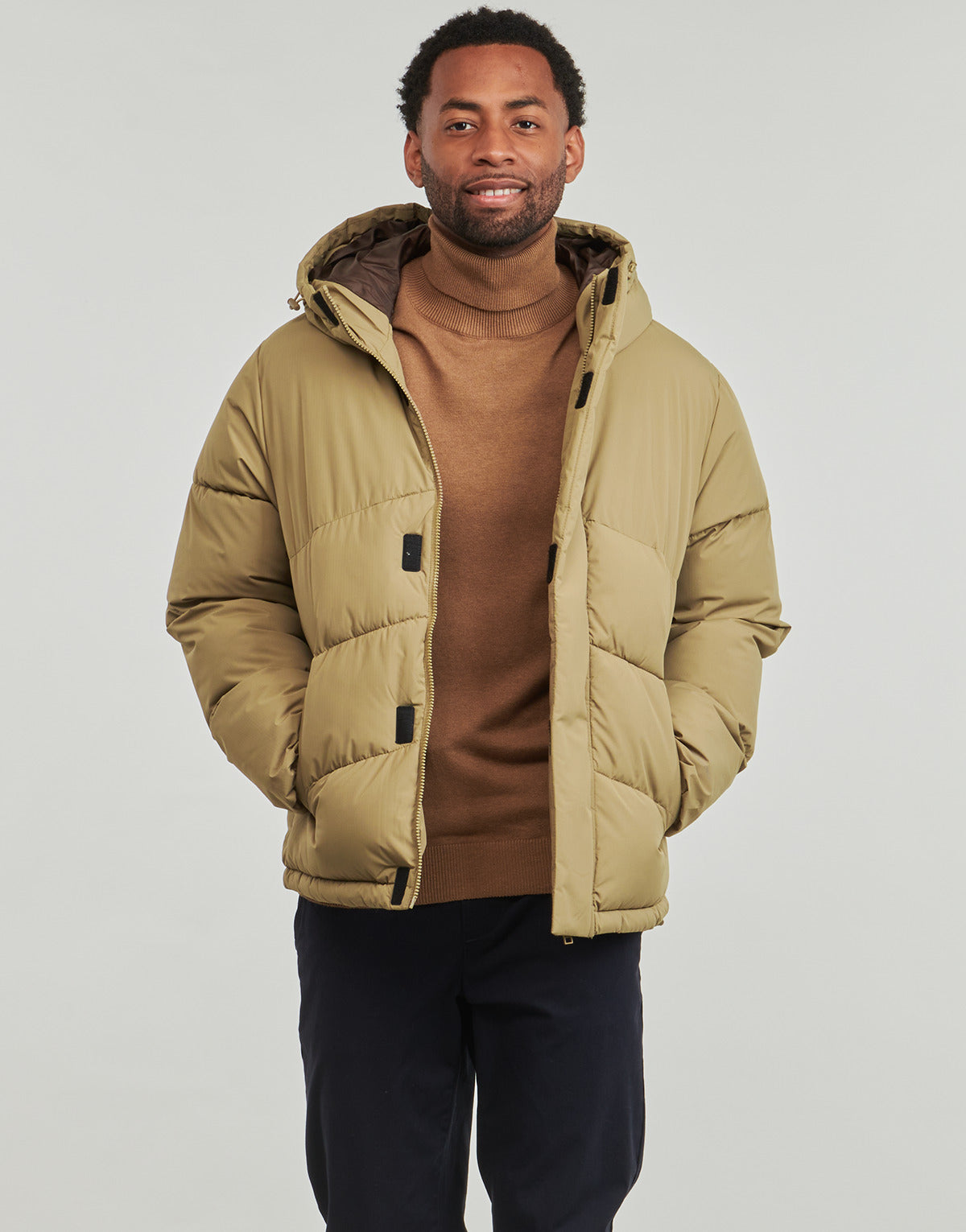 Piumino Uomo Jack & Jones JJWORLD Beige