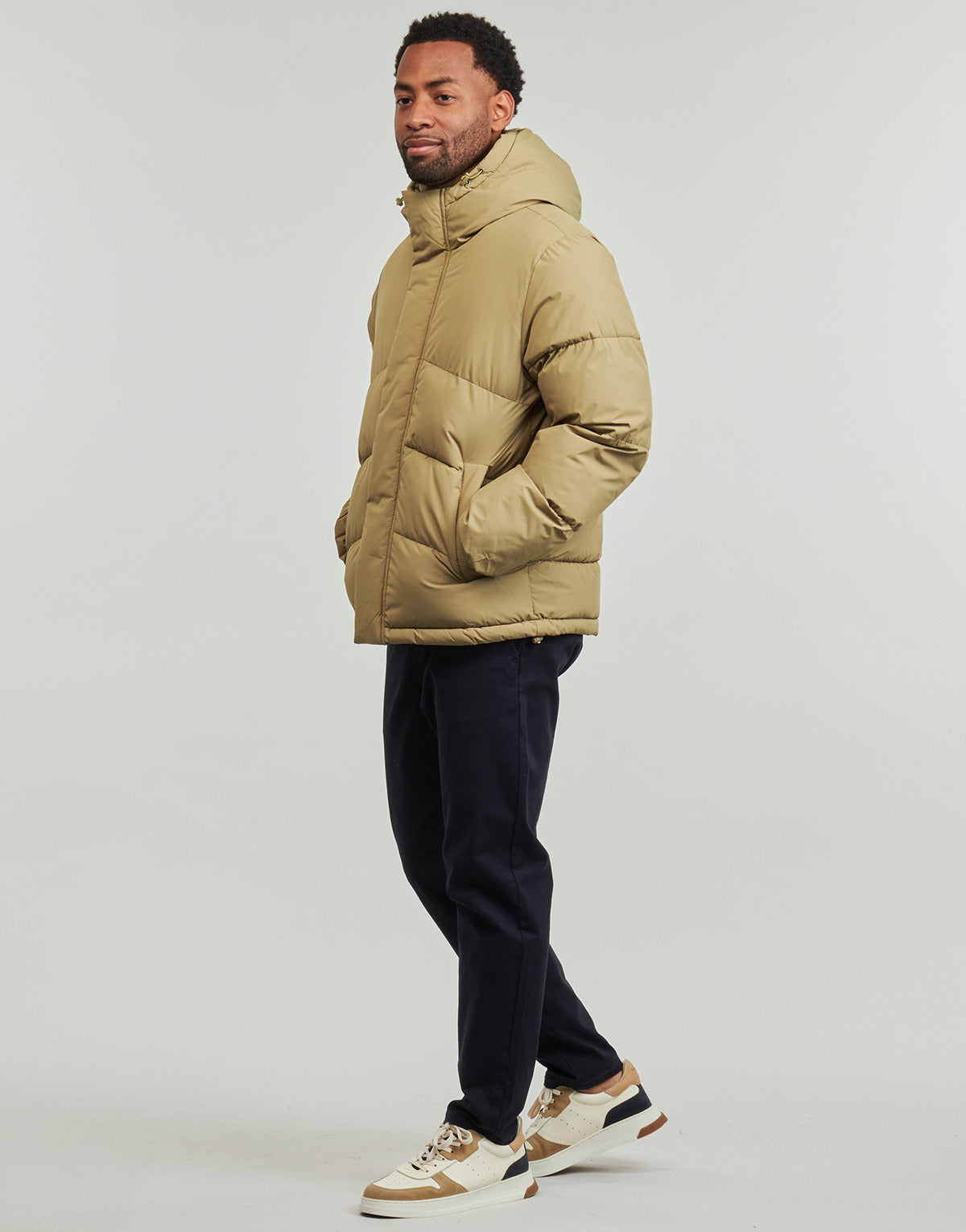 Piumino Uomo Jack & Jones JJWORLD Beige