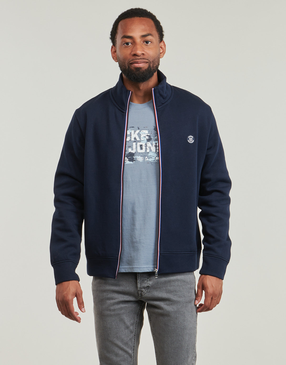 Felpa Uomo Jack & Jones JPRBLURONALDO Blu