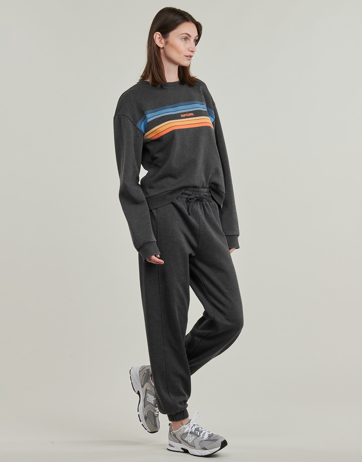 Felpa Donna Rip Curl HIGH TIDE SURF CREW Grigio